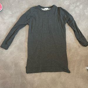 Grey Socialite size S longsleeve tshirt dress